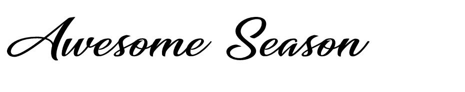 Awesome Season font